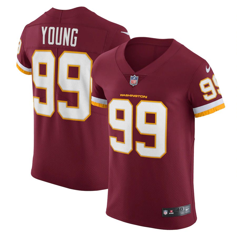 Men Washington Redskins #99 Chase Young Nike Burgundy Vapor Elite Player NFL Jersey->washington redskins->NFL Jersey